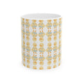 Cute Yellow Duck Pattern Mug | Repeating Duckling Ceramic Mug