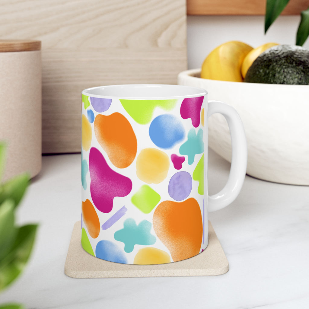 Vibrant Watercolor Mug | Ceramic Coffee Cup