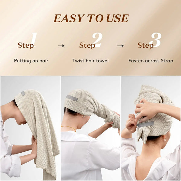 Quick Dry Hair Wrap Turban